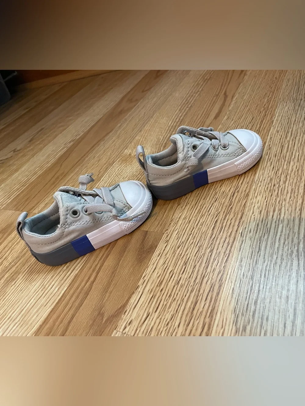 Converse Chuck Taylor All Star Slip-On Baby Sneakers Size 3 Gray